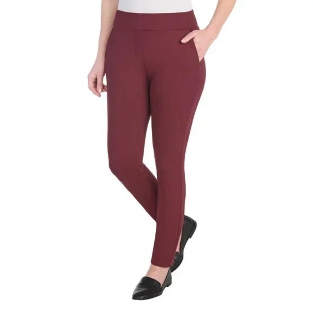 Dalia Women's Pull-On Ponte Pant, Ruby, Size: XL, New